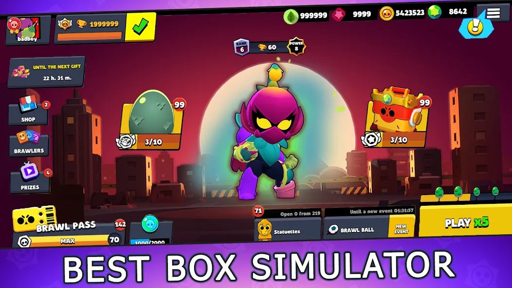 Box Simulator for Brawl Stars  [МОД Menu] Screenshot 1