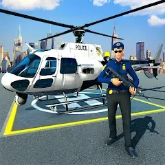 Скачать взлом Police Helicopter Chase Game [МОД Бесконечные монеты] на Андроид