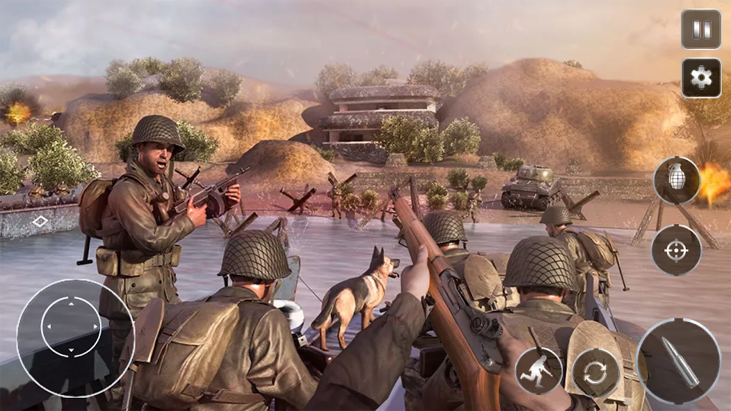 Call Of Courage : WW2 Shooting  [МОД Menu] Screenshot 1