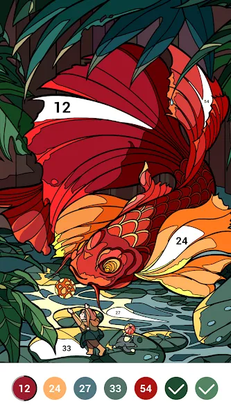 Casual Color - Color by Number  [МОД Unlimited Money] Screenshot 5