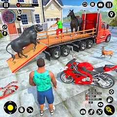 Скачать взлом Animal Transport Truck Game 3D (Игра Грузовик для перевозки животных)  [МОД Много денег] на Андроид