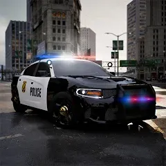 Скачать взлом Police Car Simulator 2023 (Полицейский симулятор автомобиля 2023)  [МОД Бесконечные монеты] на Андроид