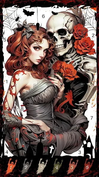 Death Park Coloring Games (Дэт Парк игры раскраски)  [МОД Бесконечные монеты] Screenshot 2