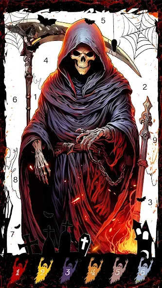 Death Park Coloring Games (Дэт Парк игры раскраски)  [МОД Бесконечные монеты] Screenshot 3