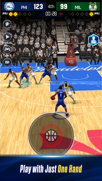 NBA NOW 24 (НБА СЕЙЧАС 23)  [МОД Unlocked] Screenshot 2