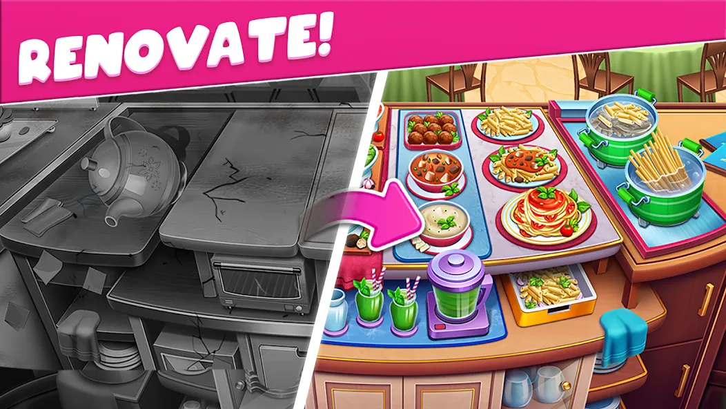 Cooking Taste Restaurant Games  [МОД Много денег] Screenshot 4