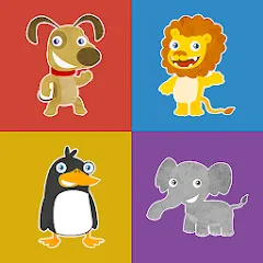 Скачать взлом Animals memory game for kids [МОД Unlocked] на Андроид