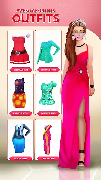 Girls Dress Up: Makeup Games  [МОД Много монет] Screenshot 4