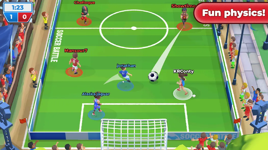 Soccer Battle -  PvP Football  [МОД Много денег] Screenshot 2