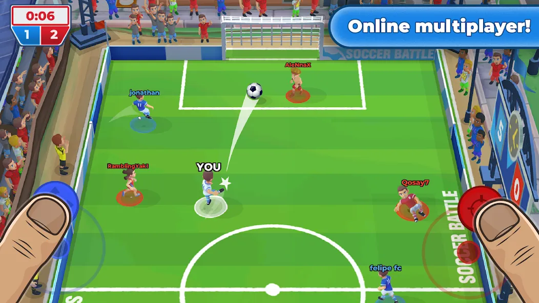 Soccer Battle -  PvP Football  [МОД Много денег] Screenshot 4