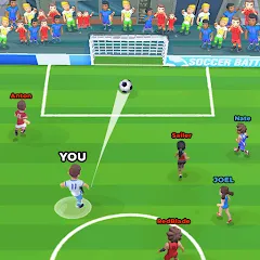 Скачать взлом Soccer Battle - PvP Football [МОД Много денег] на Андроид