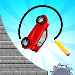 Скачать взлом Draw 2 Bridge: Draw Save Car (Дроу 2 Бридж)  [МОД Menu] на Андроид