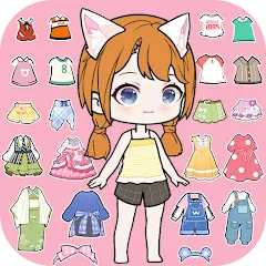 Скачать взлом YOYO Doll Anime Dress Up Game (ЙОЙО)  [МОД Mega Pack] на Андроид