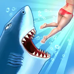 Скачать взлом Hungry Shark Evolution (Хангри Шарк Эволюшн)  [МОД Mega Pack] на Андроид
