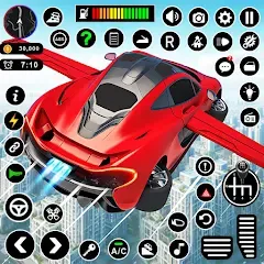 Скачать взлом Flying Car Robot Shooting Game [МОД Menu] на Андроид