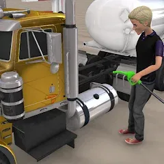 Скачать взлом Euro Truck Gas Station Games [МОД Unlimited Money] на Андроид