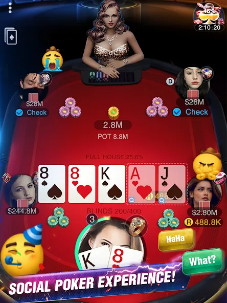 Holdem or Foldem - Texas Poker (Холдем или Фолдем)  [МОД Много монет] Screenshot 2