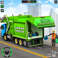 Скачать взлом Trash Truck Games Simulator 3D  [МОД Много монет] на Андроид