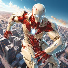 Скачать взлом Super hero Flying iron jet man [МОД Mega Pack] на Андроид