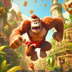 Скачать взлом Monkey jungle run kong gorilla [МОД Бесконечные монеты] на Андроид