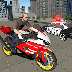 Скачать взлом Bike Driving: Police Chase  [МОД Бесконечные монеты] на Андроид