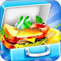 Скачать взлом Lunch Box cooking Games 2023 (ШКОЛЬНЫЙ ОБЕД ПРИГОТОВЛЕНИЕ ПИЩИ Создание поваров)  [МОД Меню] на Андроид