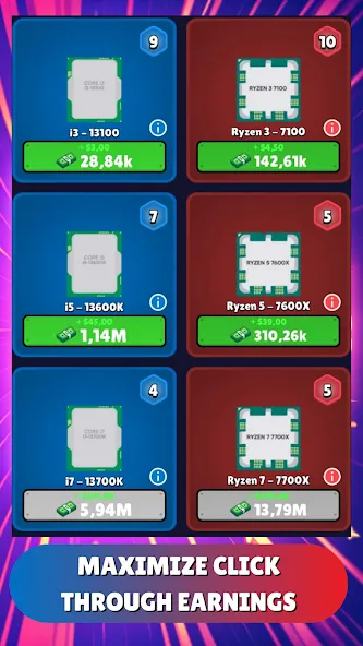 Gpu Tycoon Clicker : Game 2.0 (Гпу Тайкун Кликер)  [МОД Unlimited Money] Screenshot 5