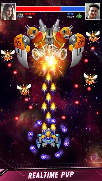 Space shooter - Galaxy attack (Спейс шутер)  [МОД Бесконечные деньги] Screenshot 3