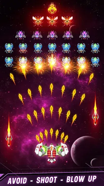 Space shooter - Galaxy attack (Спейс шутер)  [МОД Бесконечные деньги] Screenshot 5