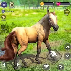 Скачать взлом Virtual Wild Horse Family Sim (Виртуальное семейство диких лошадей)  [МОД Много монет] на Андроид