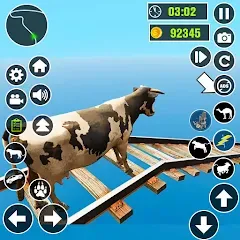 Скачать взлом Epic Cow Ramp Rush Run Game [МОД Бесконечные монеты] на Андроид