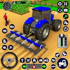 Скачать взлом Real Tractor Driving Simulator (Реальный симулятор вождения трактора) [МОД Много монет] на Андроид