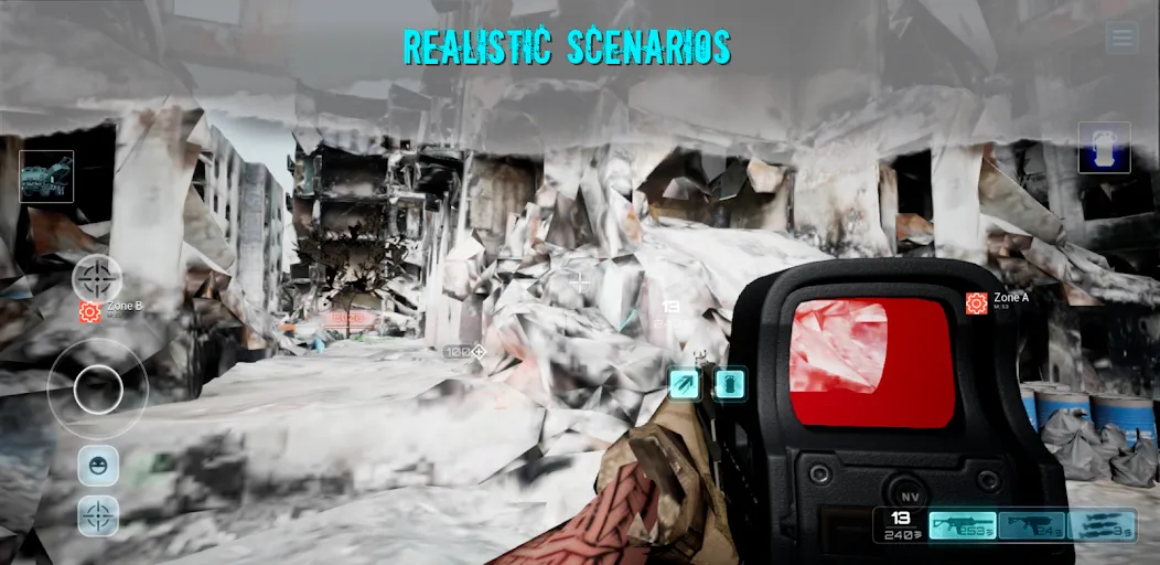 Shooter War WW3 CoopValor 2056 (Шутер  Третья мировая война)  [МОД Все открыто] Screenshot 2