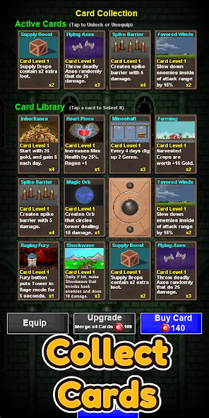 Lone Tower Roguelike Defense (Лон Тауэр Рогалик Защиты)  [МОД Бесконечные монеты] Screenshot 3