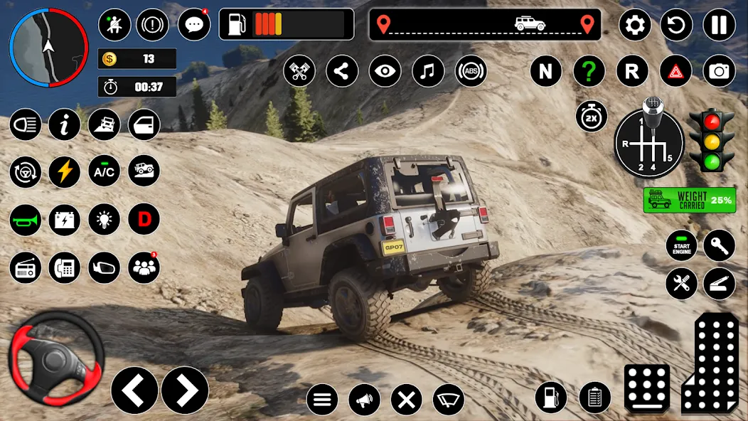 Offroad Jeep Driving & Parking  [МОД Mega Pack] Screenshot 4