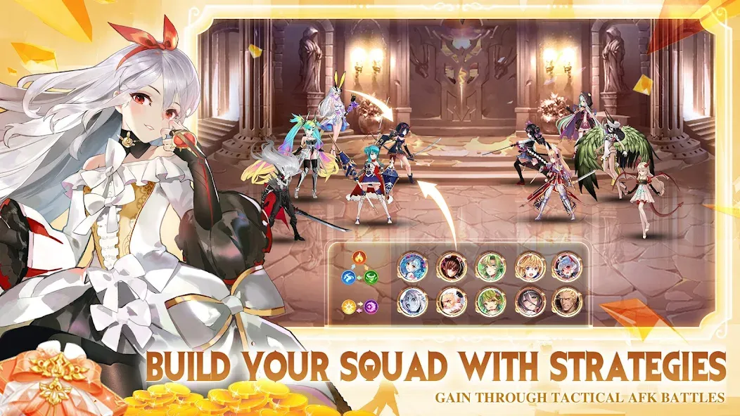 Girls' Connect: Idle RPG  [МОД Бесконечные деньги] Screenshot 3