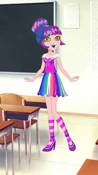Pony College Student Dress Up (Пони Студент Колледжа Одеваются)  [МОД Бесконечные монеты] Screenshot 3