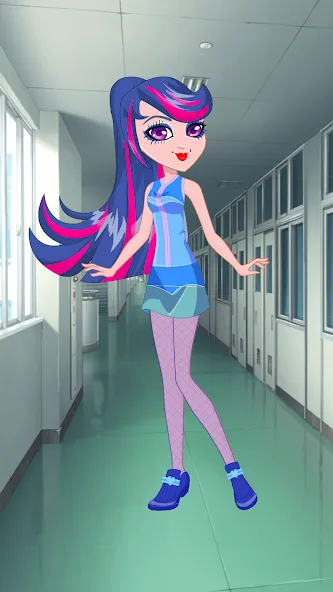 Pony College Student Dress Up (Пони Студент Колледжа Одеваются)  [МОД Бесконечные монеты] Screenshot 4