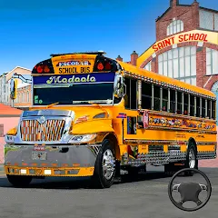 Скачать взлом School Bus Transport Simulator (Школьный Автобусный Транспортный Симулятор) [МОД Много монет] на Андроид