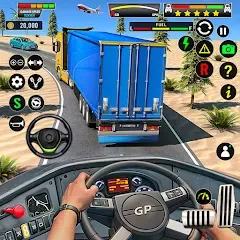 Скачать взлом Truck Driving Euro Truck Game [МОД Бесконечные монеты] на Андроид