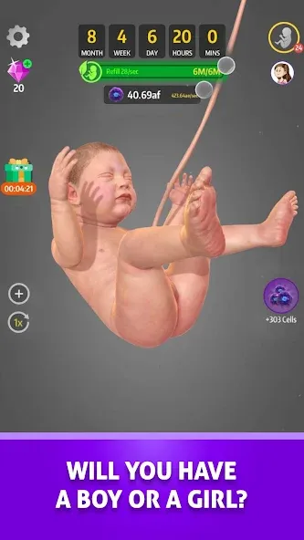 Idle 9 Months (Айдл 9 месяцев)  [МОД Меню] Screenshot 5