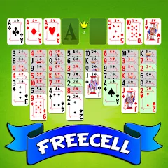 Скачать взлом FreeCell Solitaire - Card Game [МОД Бесконечные монеты] на Андроид