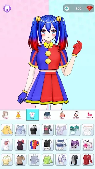 Anime Dress Up and Makeup Game  [МОД Unlocked] Screenshot 1