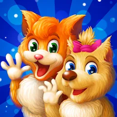 Скачать взлом Cat & Dog Story Adventure Game [МОД Много монет] на Андроид