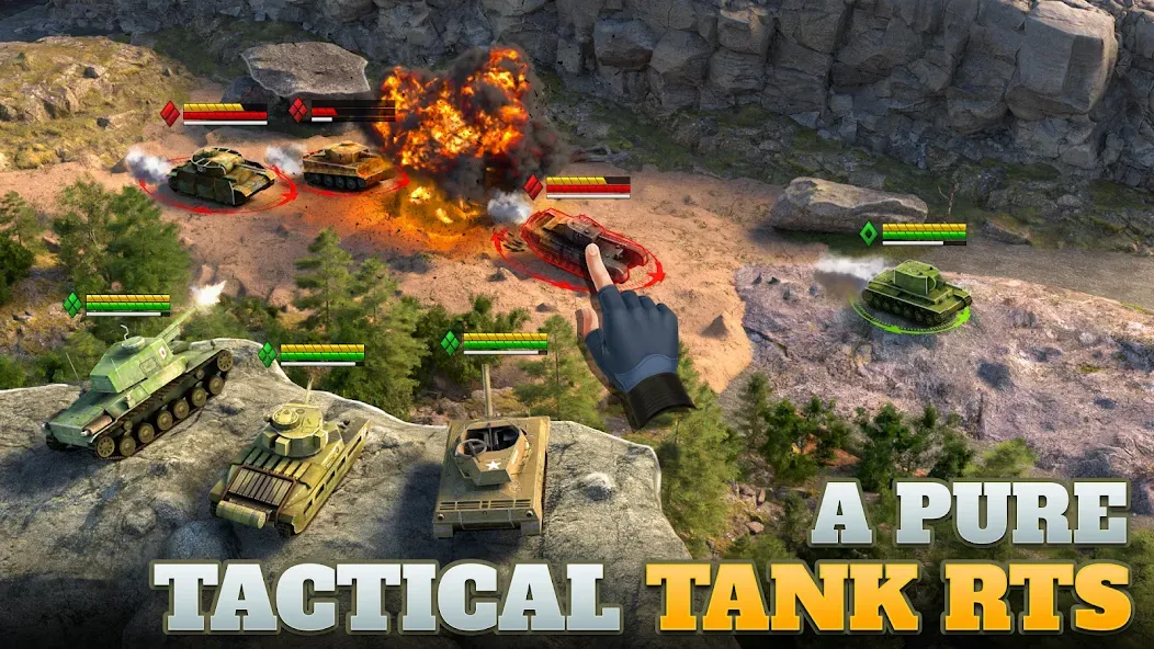 Tanks Charge: Online PvP Arena (Танковая атака)  [МОД Меню] Screenshot 1