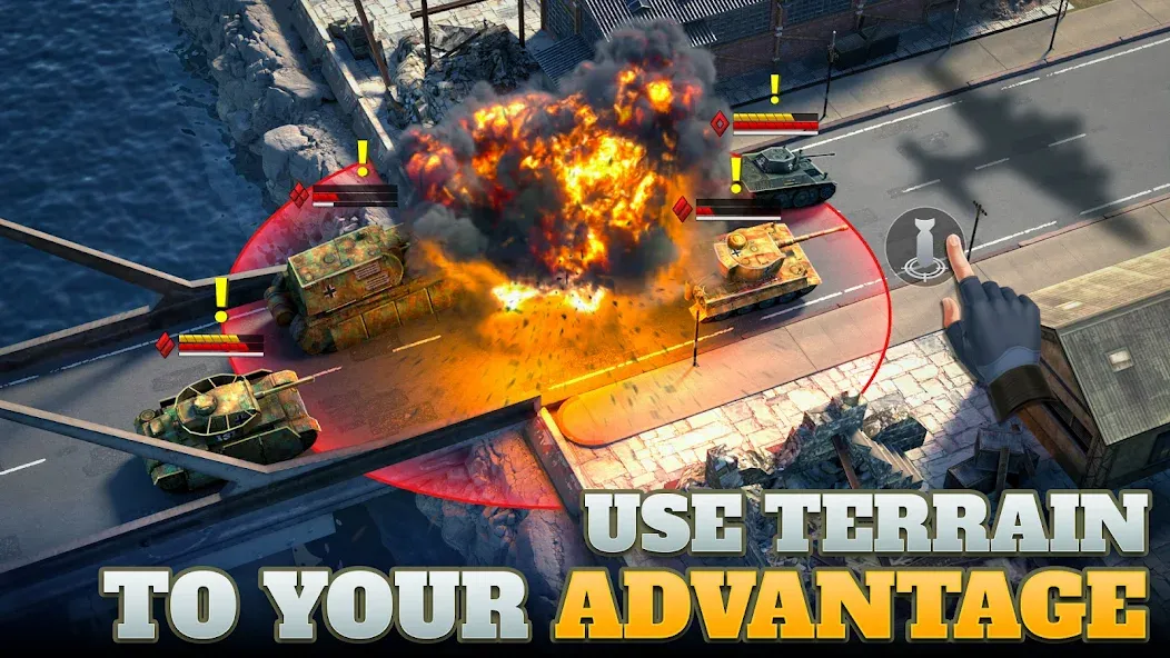 Tanks Charge: Online PvP Arena (Танковая атака)  [МОД Меню] Screenshot 2