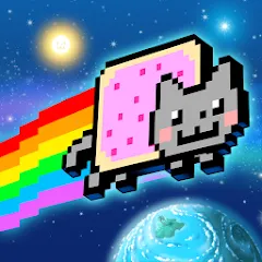 Скачать взлом Nyan Cat: Lost In Space (Нян Кэт)  [МОД Бесконечные деньги] на Андроид