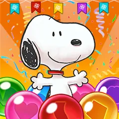 Скачать взлом Bubble Shooter - Snoopy POP! (Бабл шутер) [МОД Unlimited Money] на Андроид