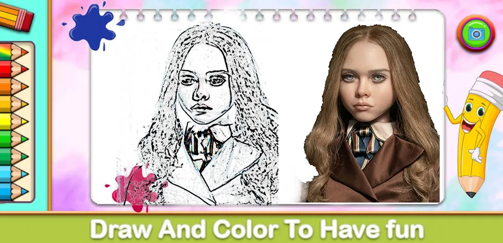 Megan Coloring Game (Меган Колоринг Гейм)  [МОД Много денег] Screenshot 1
