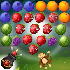 Скачать взлом Fruits Shooter Pop (Фрутс Шутер Поп)  [МОД Много денег] на Андроид